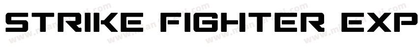 Strike Fighter Expanded Italic字体转换